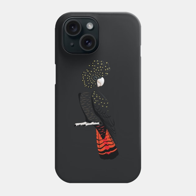 Red-tailed black cockatoo Phone Case by Zolinstudio