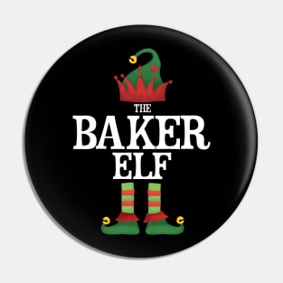 Baker Elf Matching Family Group Christmas Party Pajamas Pin