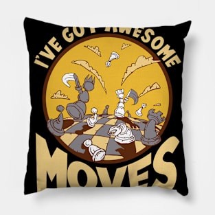 Chess Player Moves Pillow