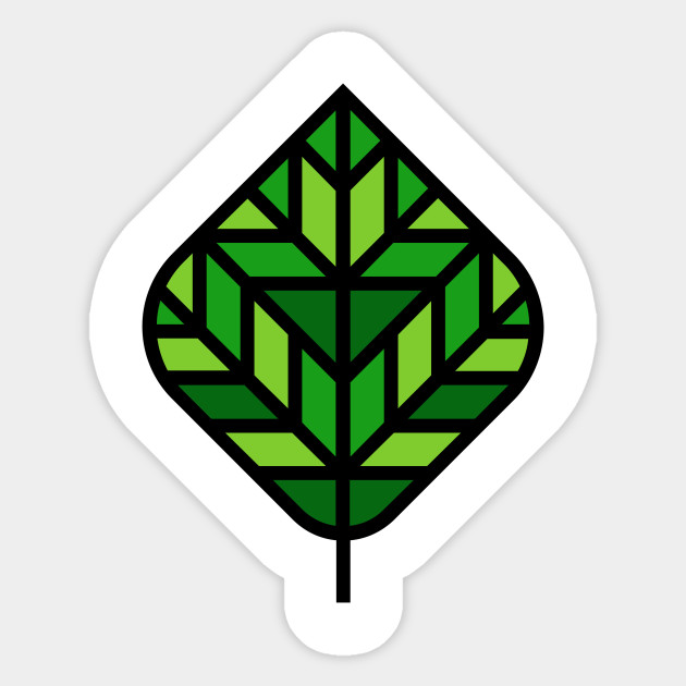 Leaf Abstract Geometric Funny Nursery Cartoon Drawing Design
