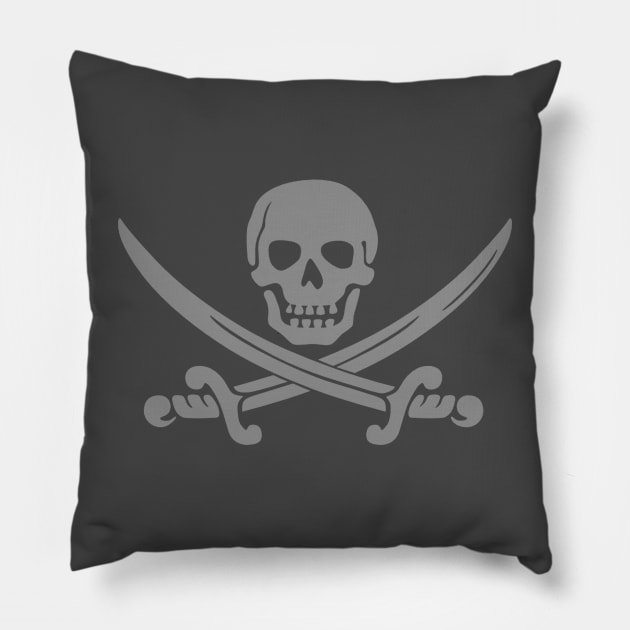 Dark Pirate Pillow by JerryWLambert