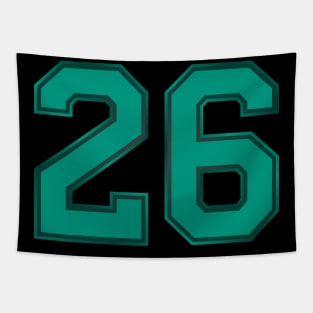 26 || Soortswear || Number || Green Tapestry