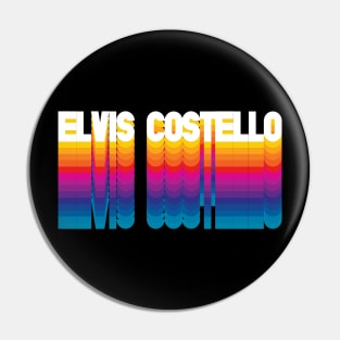 Retro Costello Proud Name Personalized Gift Rainbow Style Pin