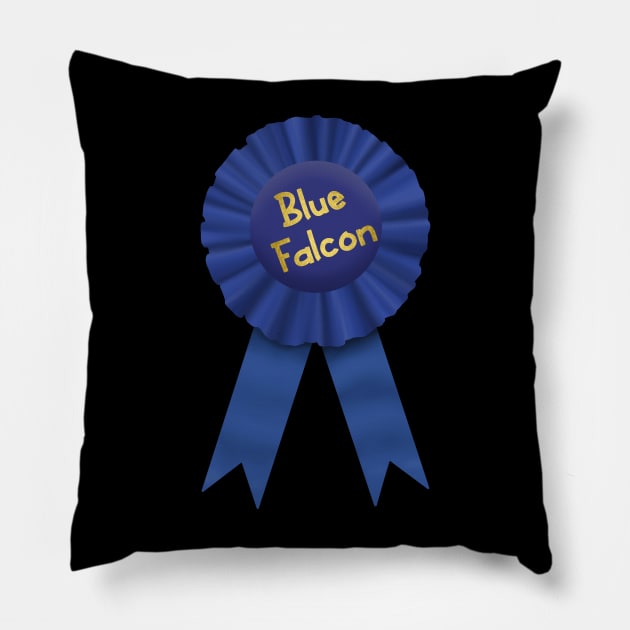 Blue Falcon Pillow by 752 Designs