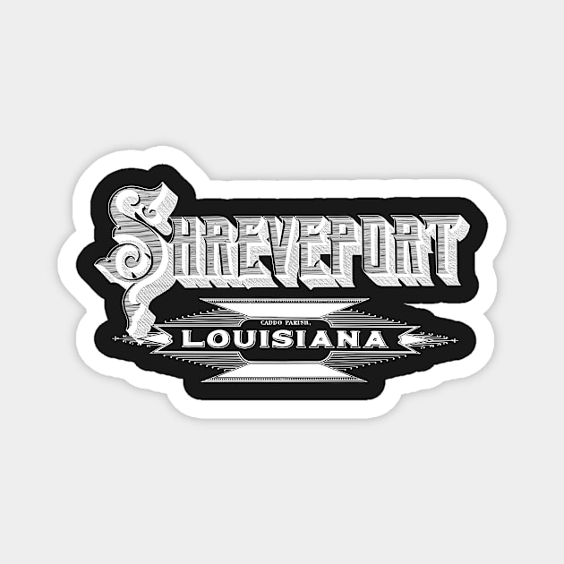 Vintage Shreveport, LA Magnet by DonDota