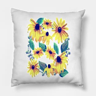 Black-Eyed Susan Pattern 2 Pillow