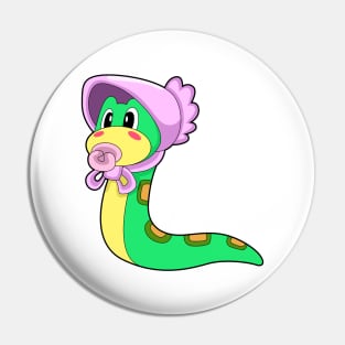 Snake Baby Pacifier Pin