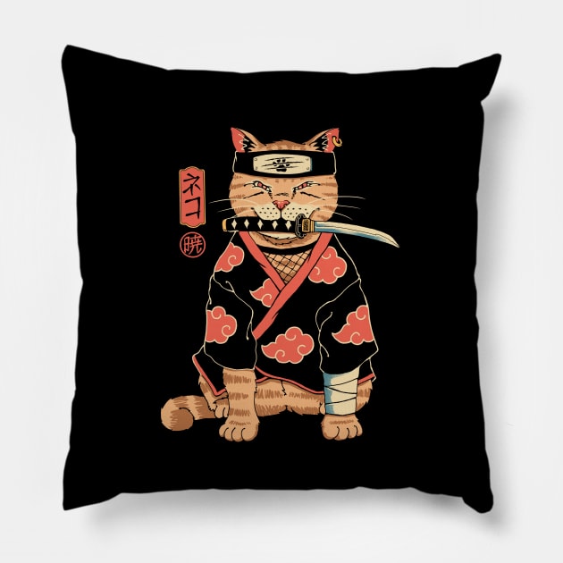 A Cat Suki Pillow by Vincent Trinidad Art