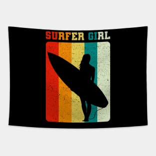 Surfer Girl Beach Sea Sun Travel Gift Tapestry