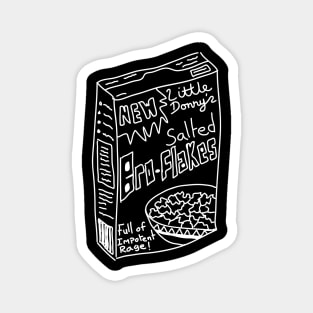 Salted Bro-Flakes - Contrast White Print Version Magnet