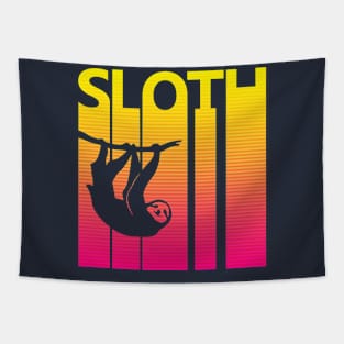 Vintage Retro Sloth Spirit Animal Gift Tapestry