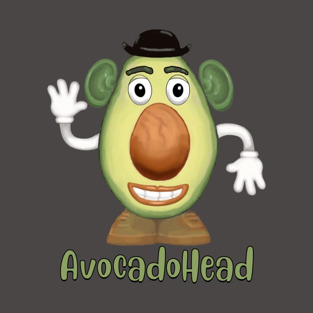 Avocado Head by ChuckDuncanArt