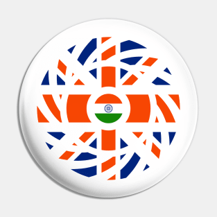 British Indian Multinational Patriot Flag Series Pin