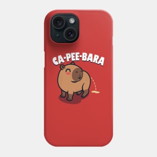 Funny Cute Capybara Peeing Gift For Capybara Lovers Phone Case