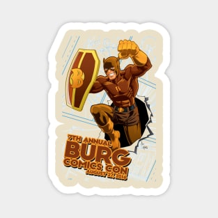 Burg Comics Con 2016 Transparent Background Magnet