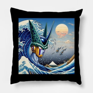 Perfact Cell on the great wave Pillow