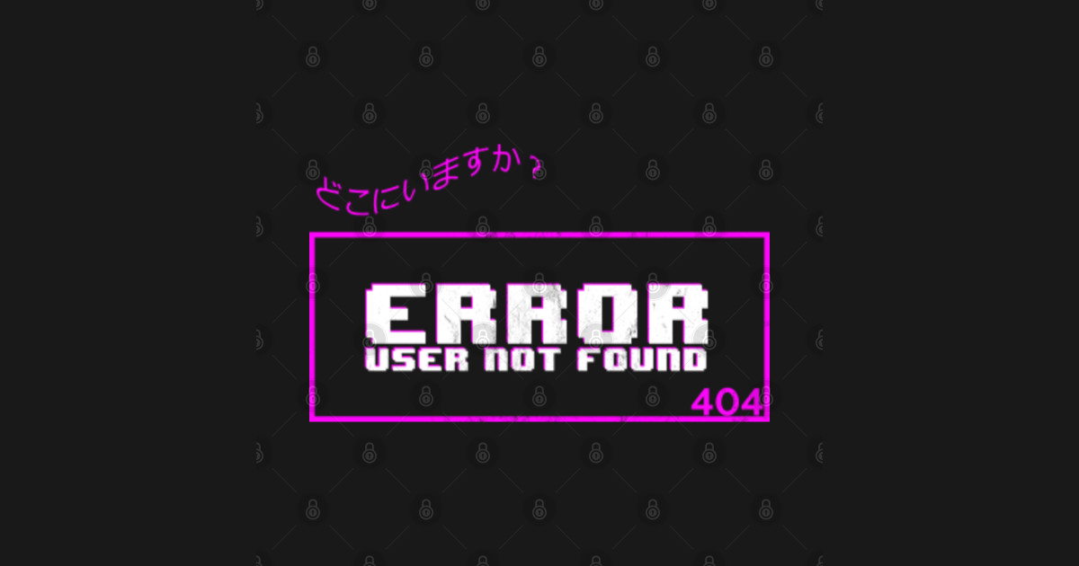 Error User Not Found