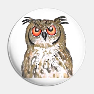 Golden owl Pin