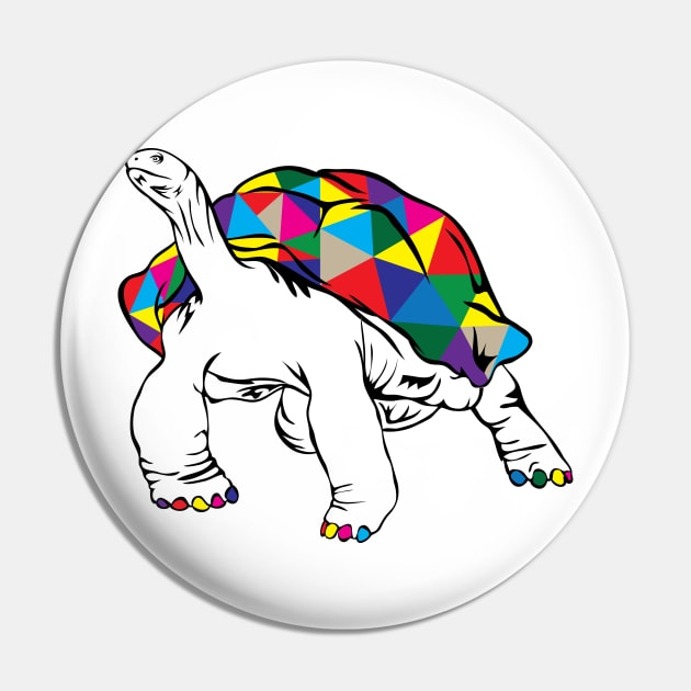 Rainbow Turtle Pin by martinussumbaji