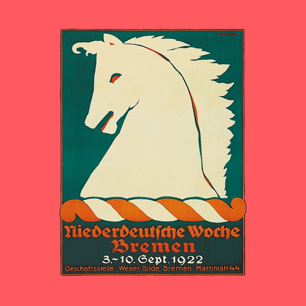 Rare vintage German horse racing ad from 1922 by LittleBean