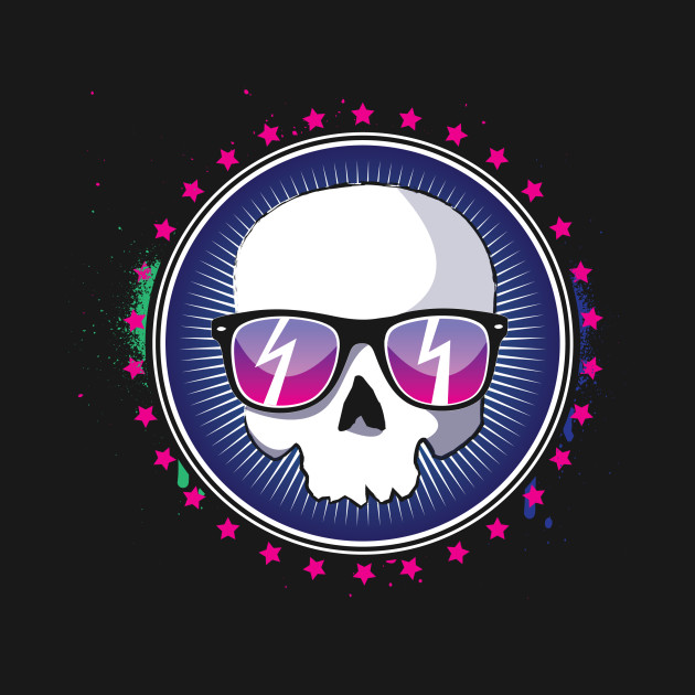 Disover Skull in Shades - Skull - T-Shirt