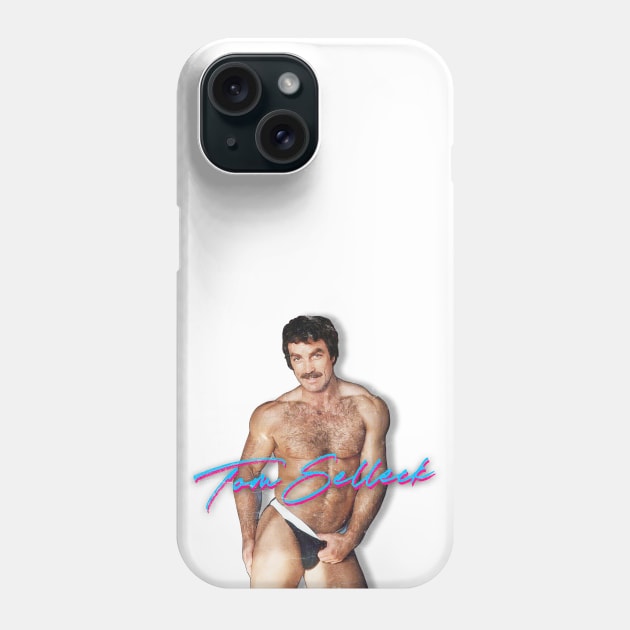 Tom Selleck / 80s Retro Design Phone Case by DankFutura