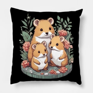 Quokka Family Pillow