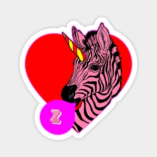 Zebra Bubble Gum Magnet