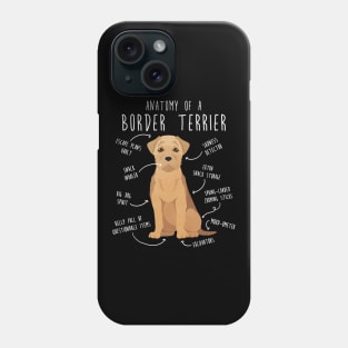 Border Terrier Wheaten Dog Anatomy Phone Case