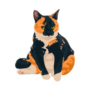 Chonky Calico Sitting T-Shirt