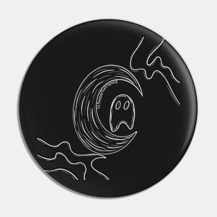 Ghost on the moon #2 Pin