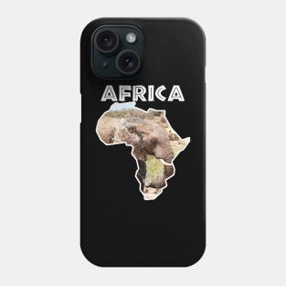 African Wildlife Continent Elephant Splash Phone Case