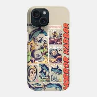 Horror Harbor Sharks Underwater Ocean Comic Phone Case