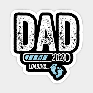 Dad 2024 loading for pregnancy announcement Magnet