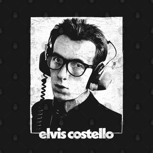 Elvis Costello Vintage Look Punksthetic by DankFutura