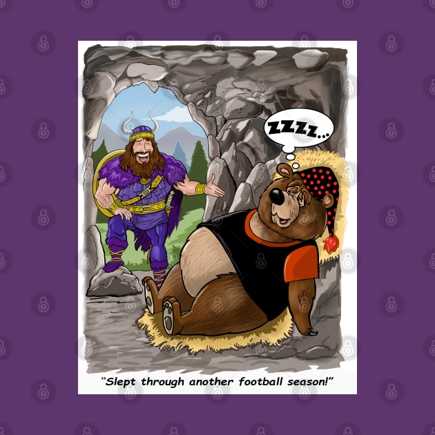 Minnesota Vikings Fans - Kings of the North vs Hi-bear-nation by JustOnceVikingShop