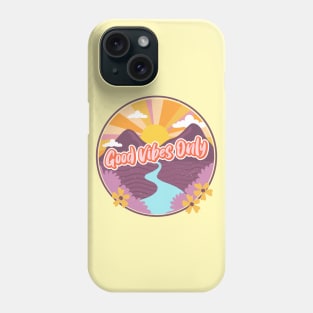 Good Vibes Only Valley Emblem Phone Case