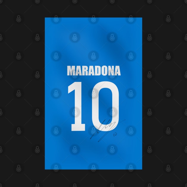 MARADONA / NAPLES SIGNED JERSEY by Jey13