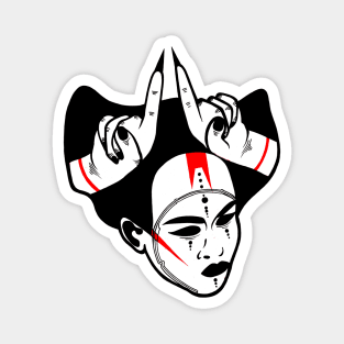 Demonic Geisha Magnet