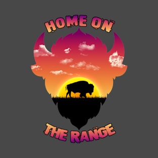 Home On The Range Buffalo Silhouette T-Shirt