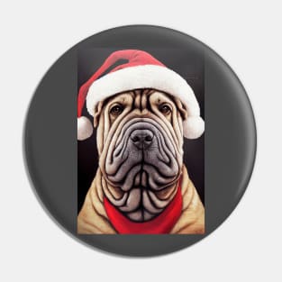 Sharpei Santa Pin