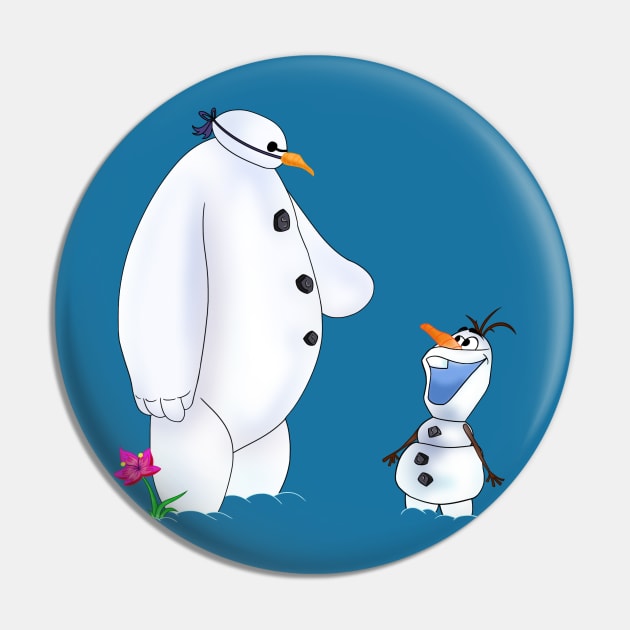 Snowman Twins Pin by missbmuffin