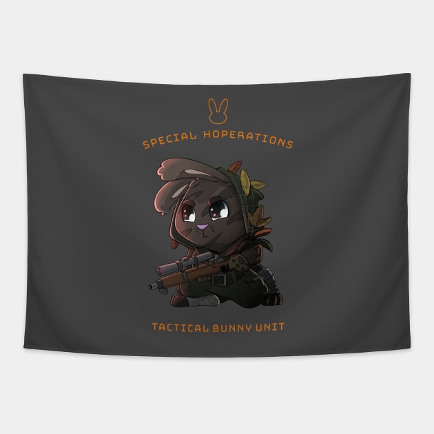 Special Hoperations: Sniper Bunny Tapestry by hiwez