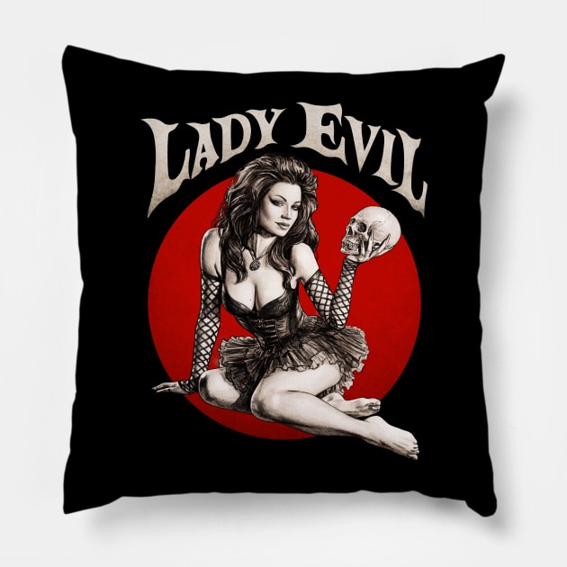 Lady Evil Pillow by Moutchy