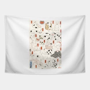 Cat - Japanese Style Tapestry