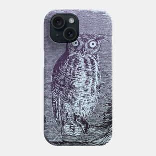 The purple owl Phone Case