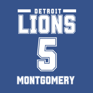 Detroit Lions Montgomery 5 American Football T-Shirt