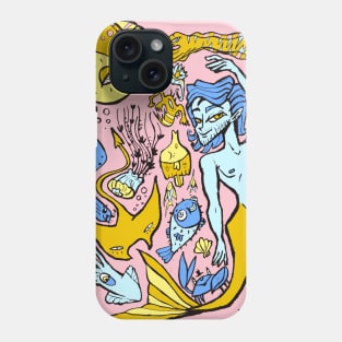 Underwater collage fantasy Phone Case