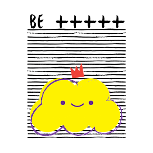 Be Positive Yellow Cloud T-Shirt