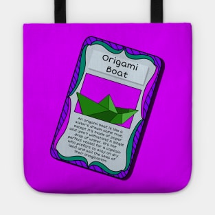 Origami Trading Card - Boat Tote